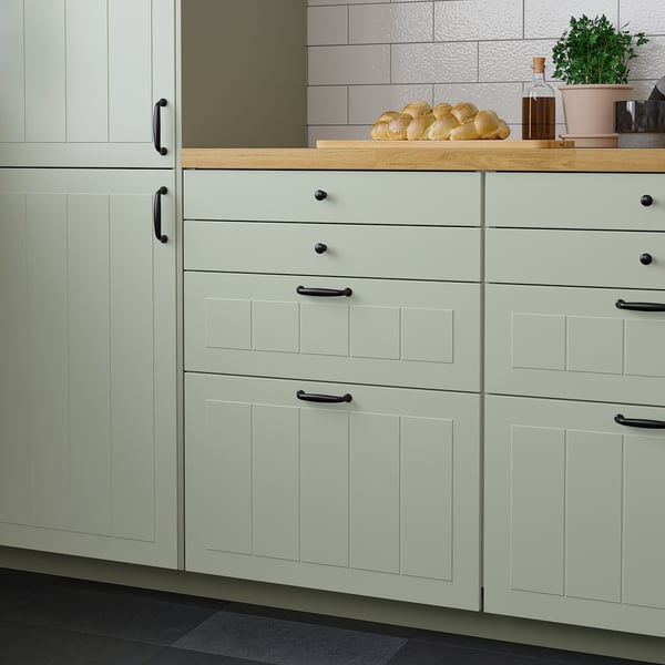 STENSUND drawer front, light green, 80x10 cm, 2 pack