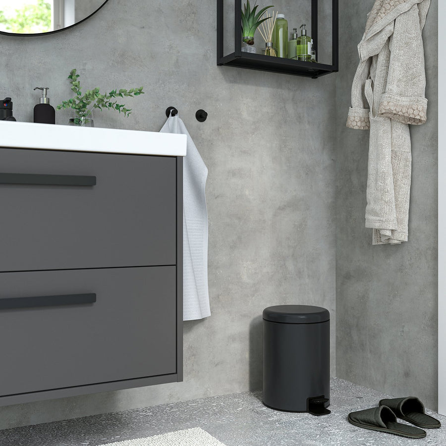 STENTRAPPA pedal bin, anthracite, 24 cm
