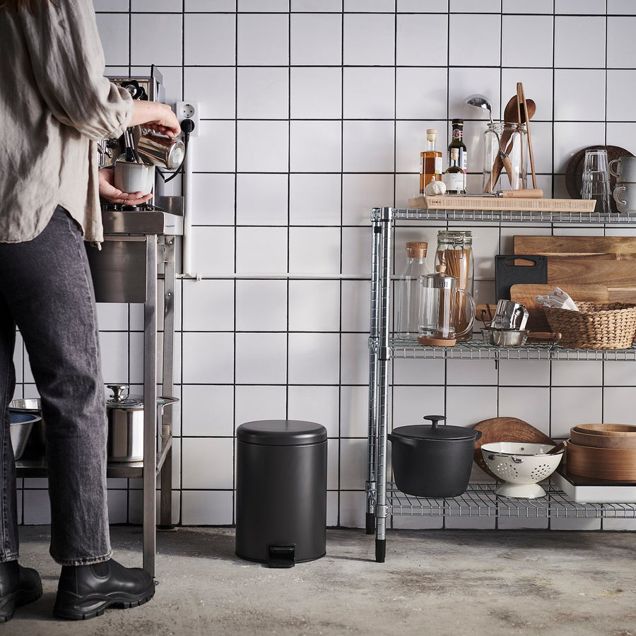 STENTRAPPA pedal bin, anthracite, 24 cm