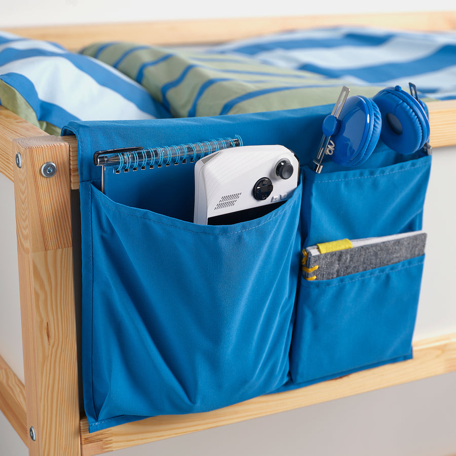 STICKAT bed pocket, blue, 39x30 cm