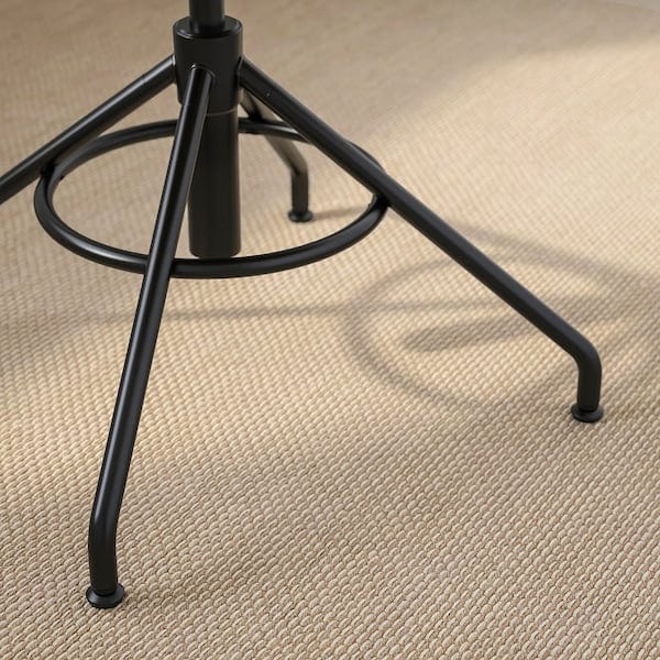 Ikea STIGBYGEL - Sedia girevole con braccioli, marrone/nero