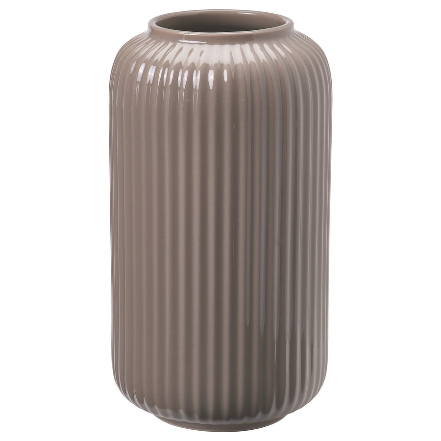 STILREN vase, dark grey-beige, 12 cm