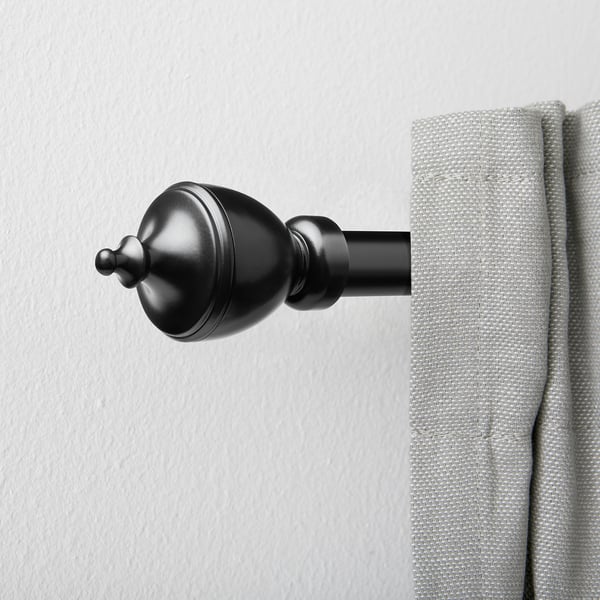 STINKSYSKA finials, 1 pair, black, 6 cm