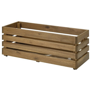 Ikea STJÄRNANIS - Planter, outdoor acacia,75x27 cm
