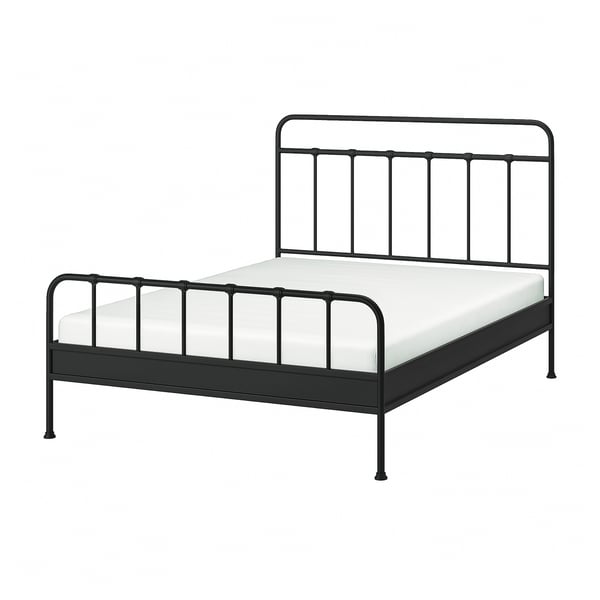 STJÄRNÖ bed frame, anthracite/Leirsund, 160x200 cm