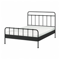 STJÄRNÖ bed frame, anthracite/Lillhällan, 160x200 cm