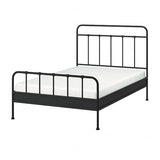 STJÄRNÖ bed frame, anthracite/Lönset, 140x200 cm