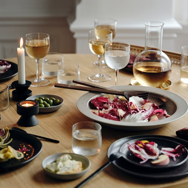 STOCKHOLM 2025 serving bowl, beige, 34 cm