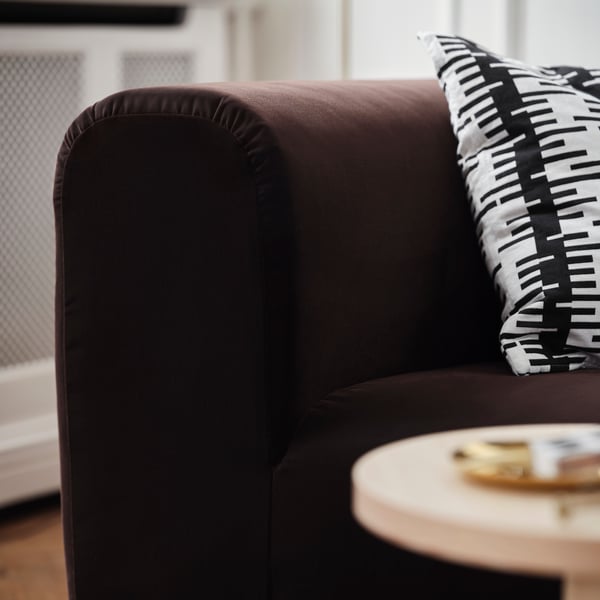 STOCKHOLM 2025 2-seat sofa, Alhamn dark brown, 178x70x99 cm