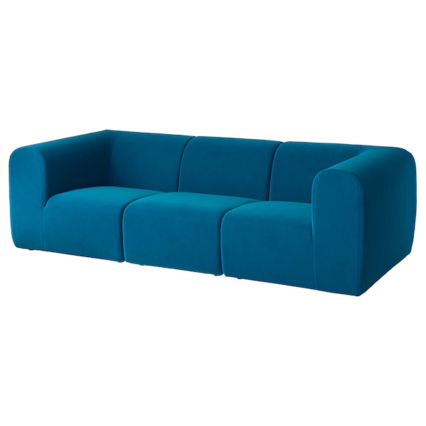 STOCKHOLM 2025 3-seat sofa, Alhamn dark turquoise, 243x70x99 cm