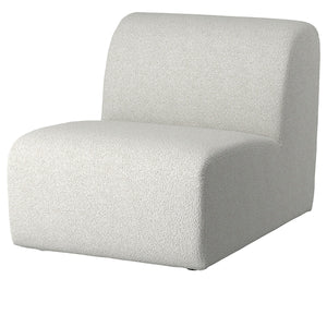 STOCKHOLM 2025 1-seat section, Djurmo grey/white, 69x70x99 cm