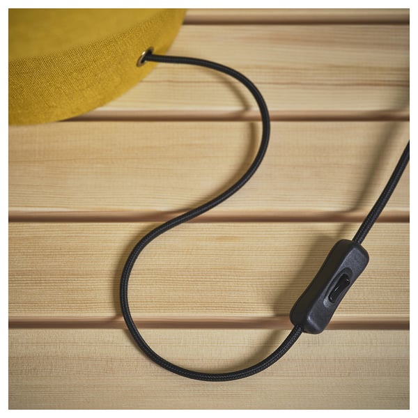 STOCKHOLM 2025 table lamp, yellow/textile, 35 cm