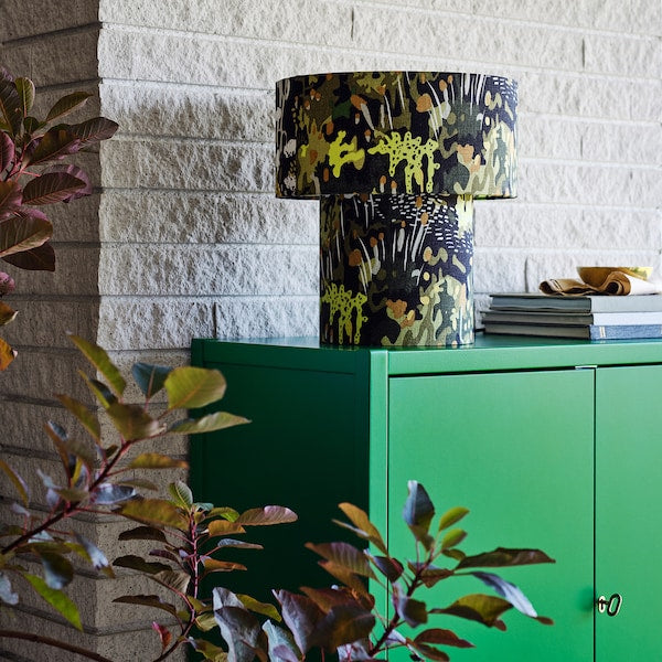 STOCKHOLM 2025 table lamp, black multicolour/textile, 35 cm