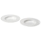 STOCKHOLM 2025 deep plate, white, 25 cm, 2 pack