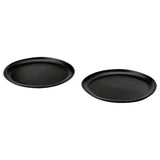 STOCKHOLM 2025 plate, black, 26 cm, 2 pack