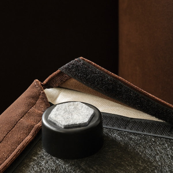 STOCKHOLM 2025 pouffe, Alhamn dark brown, 65x69 cm