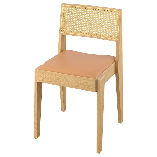 STOCKHOLM 2025 chair, oak/rattan, 47x80x45 cm