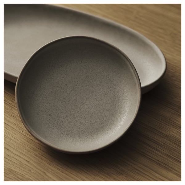 STOCKHOLM 2025 serving plate, set of 2, grey