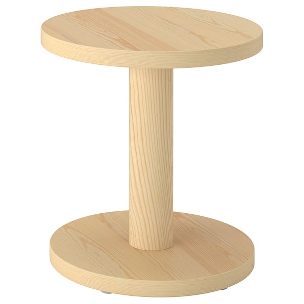 STOCKHOLM 2025 side table, pine veneer natural, 40 cm