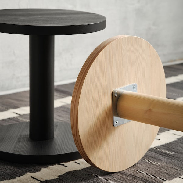 STOCKHOLM 2025 side table, pine veneer natural, 40 cm