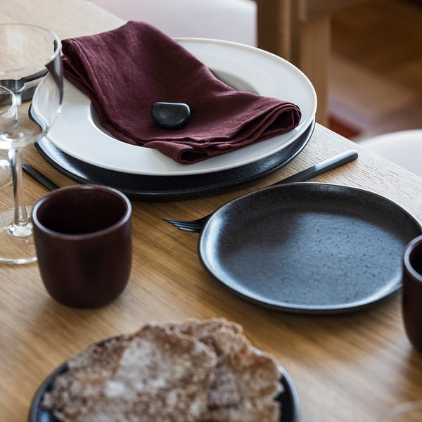 STOCKHOLM 2025 napkin, dark red, 50x50 cm, 2 pack