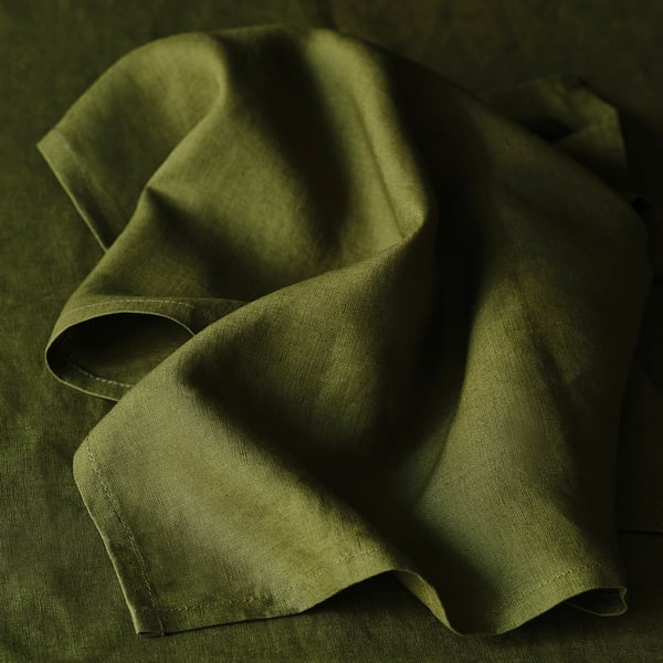 STOCKHOLM 2025 napkin, dark green, 50x50 cm, 2 pack