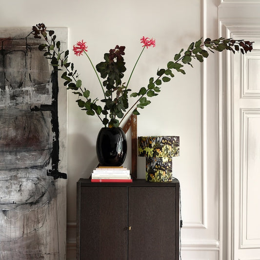 STOCKHOLM 2025 vase, black, 32 cm