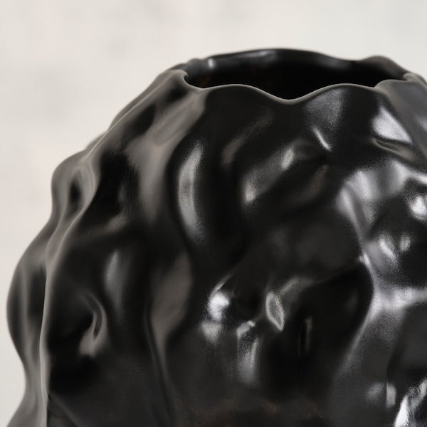 STOCKHOLM 2025 vase, black, 27 cm