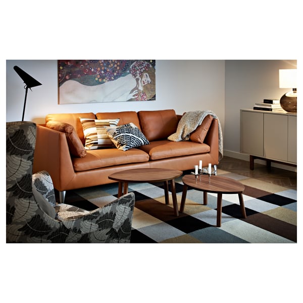 STOCKHOLM nest of tables, set of 2, walnut veneer, 72x47 cm