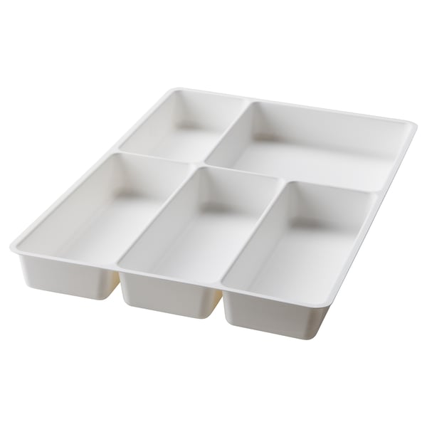 STÖDJA cutlery tray, white, 31x50 cm