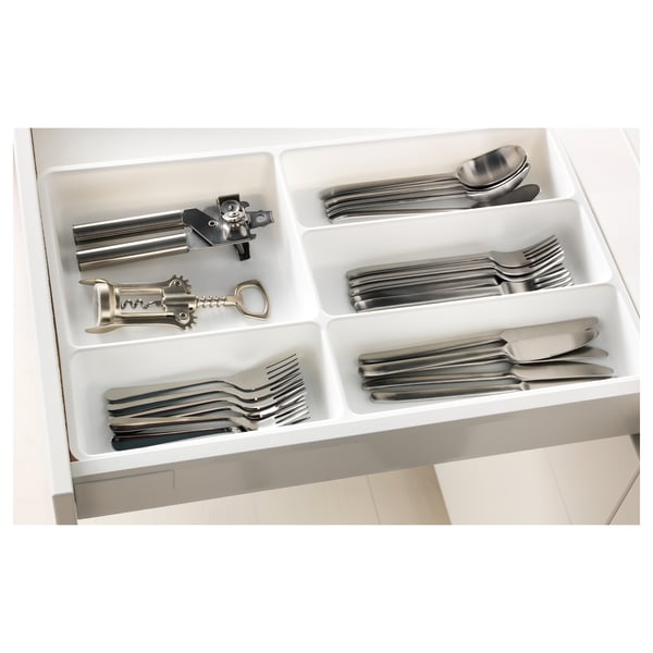 STÖDJA cutlery tray, white, 31x50 cm