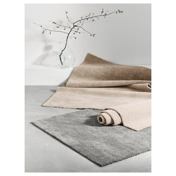 Ikea STOENSE - Rug, low pile, medium grey, 133x195 cm