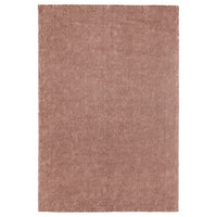 STOENSE rug, low pile, pale pink, 200x300 cm