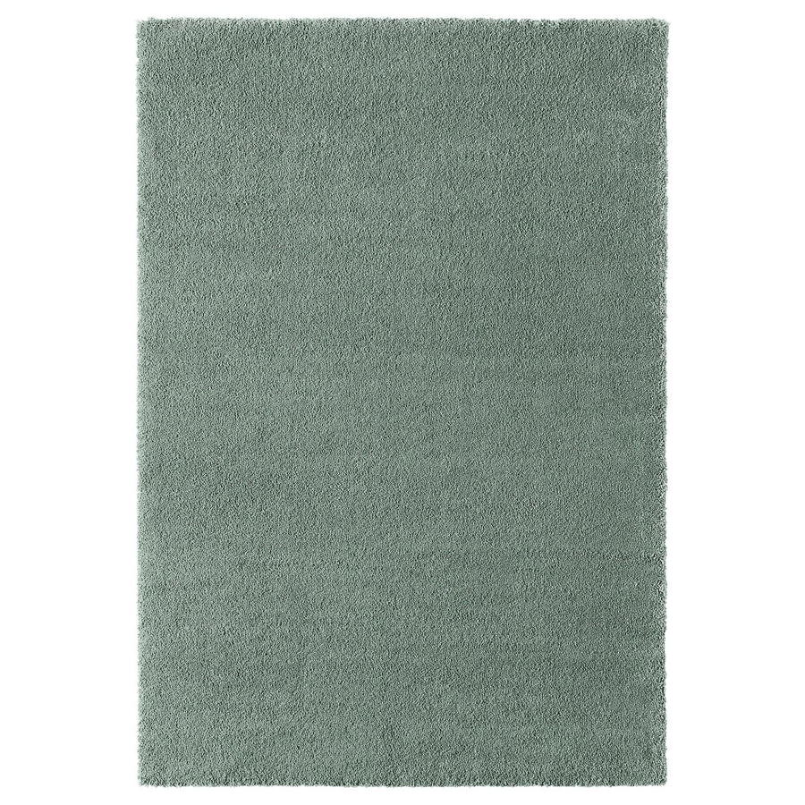 STOENSE rug, low pile, pale green, 240x170 cm