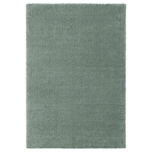 STOENSE rug, low pile, pale green, 200x300 cm