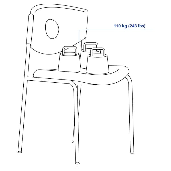 Ikea STOLJAN - Meeting chair, white/black