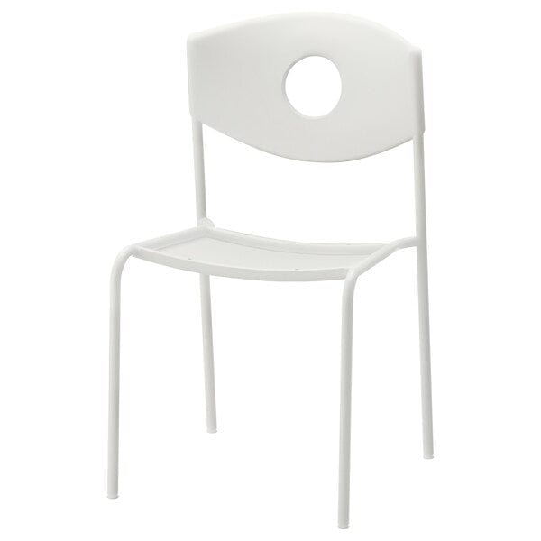 Ikea STOLJAN - Chair frame with backrest, white