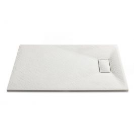 SHOWER TRAY POLYESTER STONE ESSENCE 70X90 X H2.6 CM WHITE
