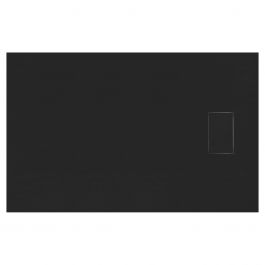 STONE ESSENCE POLYESTER SHOWER TRAY 70X100 X H2.6 CM BLACK