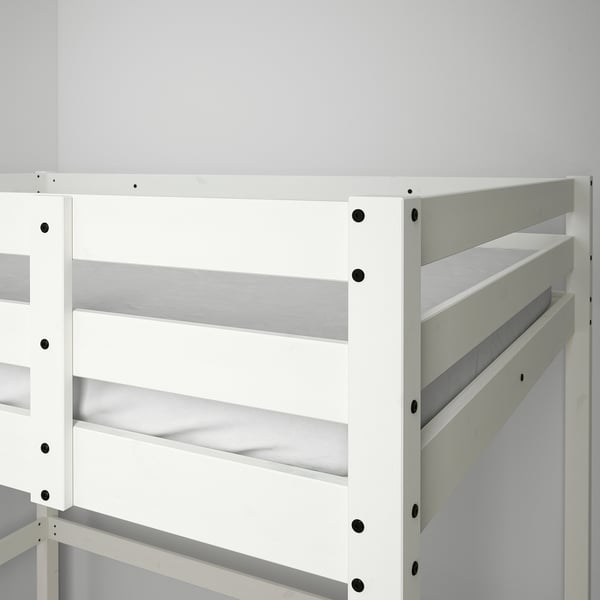 STORÅ loft bed frame, white stain, 140x200 cm