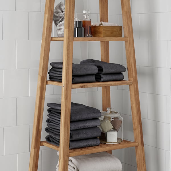 STOREDAMM shelving unit, acacia, 60x141 cm