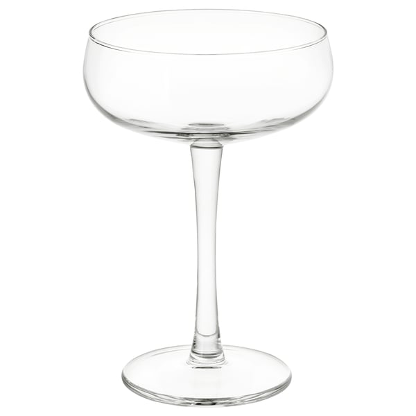STORHET champagne coupe, clear glass, 30 cl