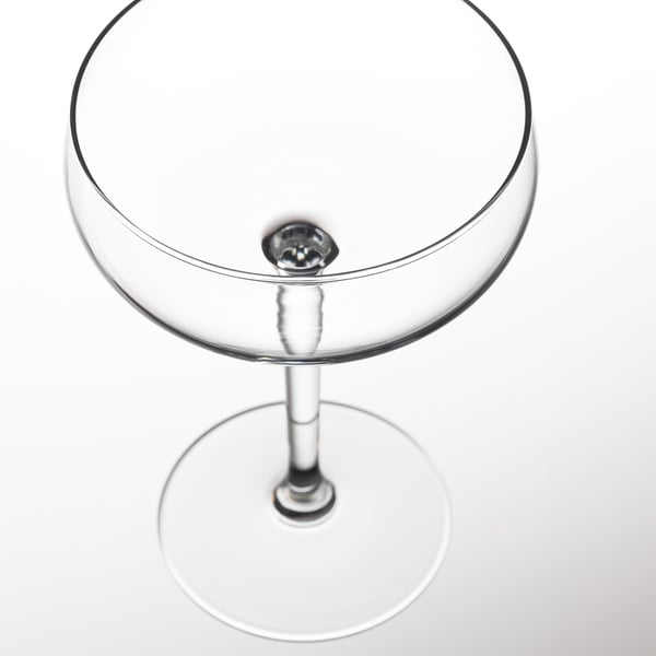 STORHET champagne coupe, clear glass, 30 cl