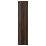 STORKLINTA door, dark brown/oak effect, 50x229 cm