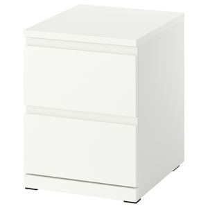 STORKLINTA chest of 2 drawers, white/with 2 drawers, 40x50x53 cm