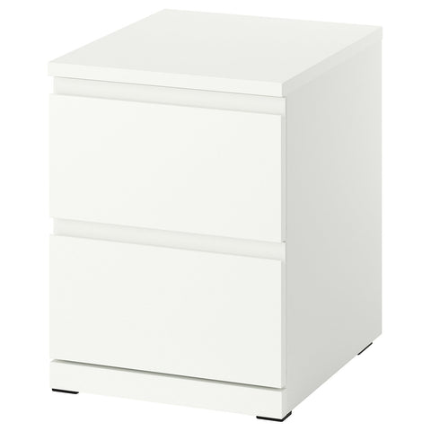 STORKLINTA chest of 2 drawers, white/with 2 drawers, 40x50x53 cm