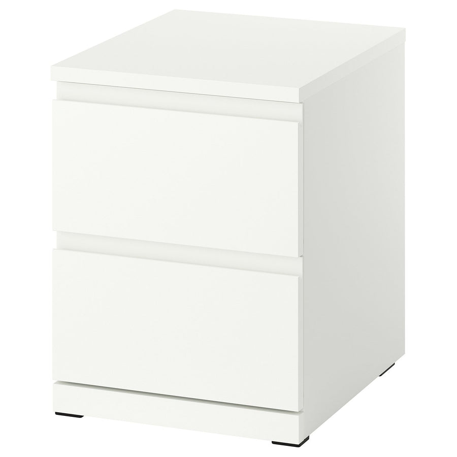 STORKLINTA chest of 2 drawers, white/with 2 drawers, 40x50x53 cm