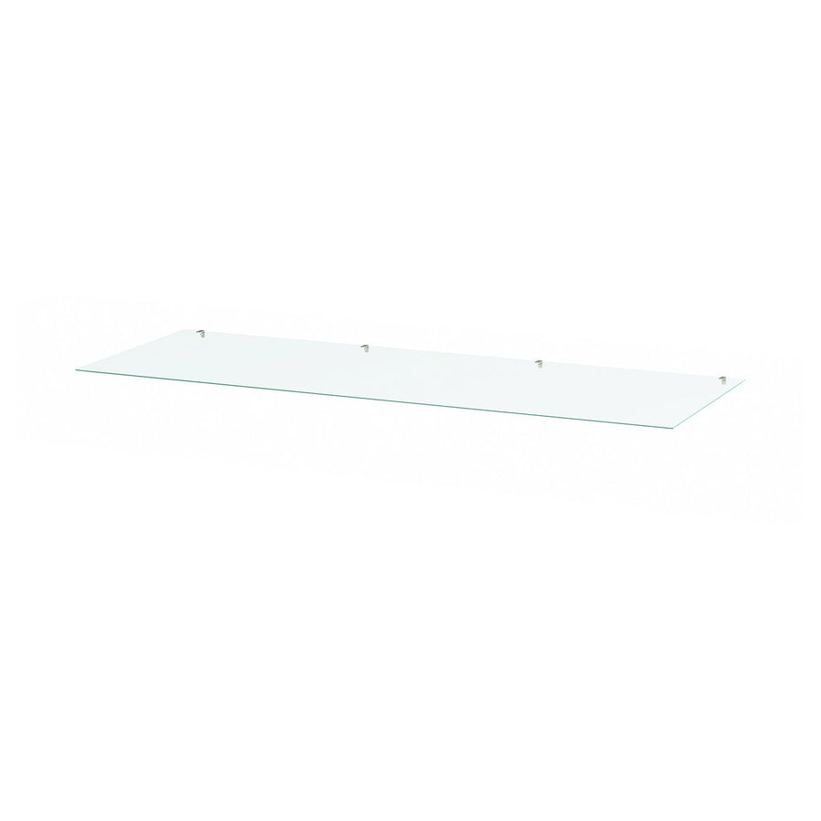 STORKLINTA glass top, transparent, 140x50 cm