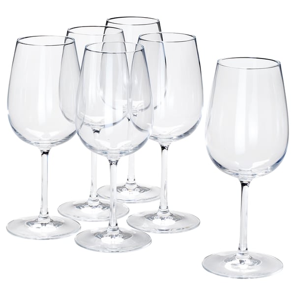 STORSINT wine glass, clear glass, 49 cl, 6 pack