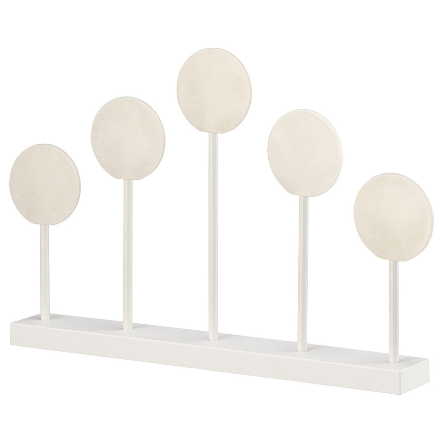 STRÅLA LED candelabra, lollipops battery-operated/white, 29x20 cm